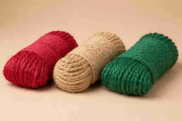 Buntes Set &mdash; 3,5 mm Kokosseil in 3 Farbt&ouml;nen, 3&times;10 m