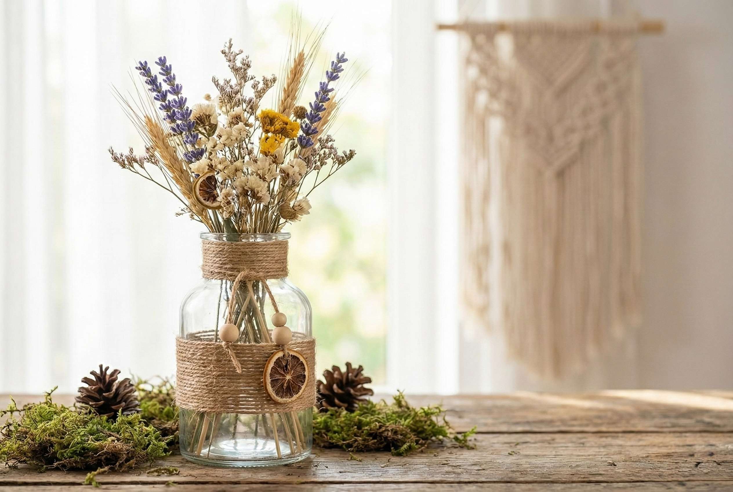 Kokosseil f&uuml;r DIY-Makramee und Boho-Deko