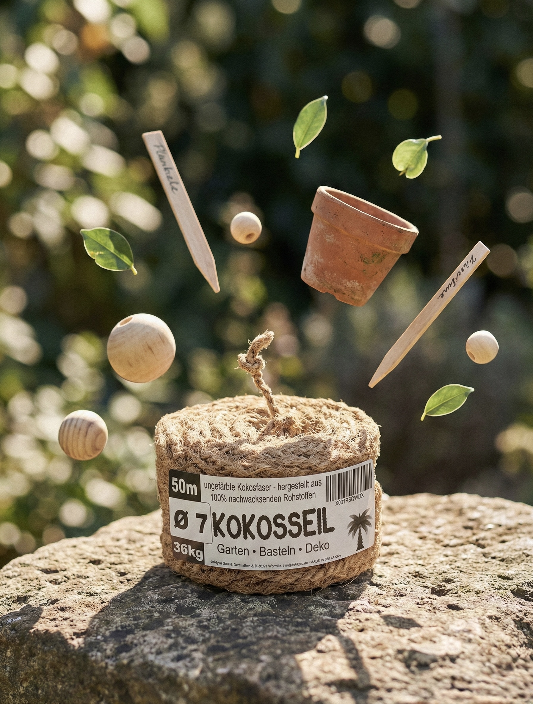 Kokosfaser Makro - nat&uuml;rliche Struktur